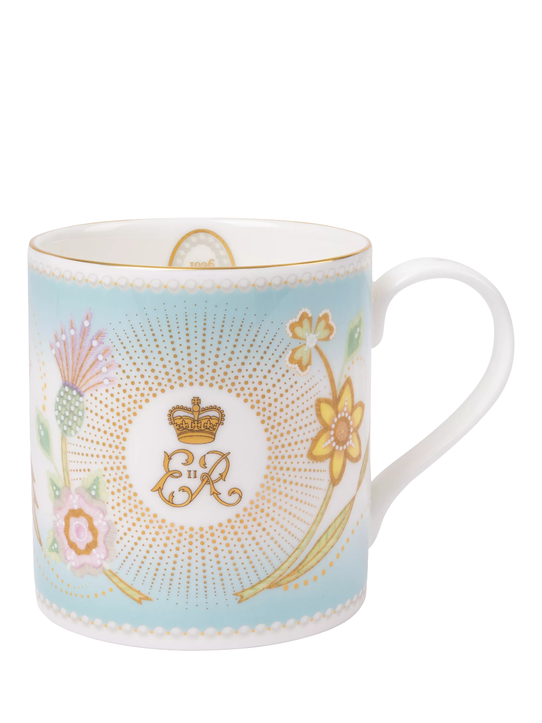 Royal Collection Queen Elizabeth II centenary mug blue 350ml - British product
