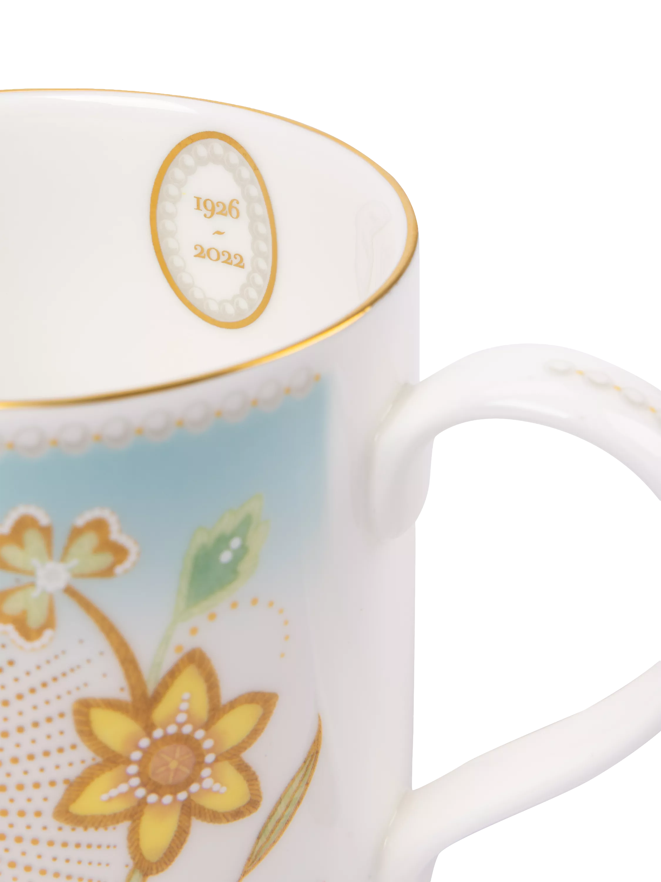 Royal Collection Queen Elizabeth II centenary mug blue 350ml - British product