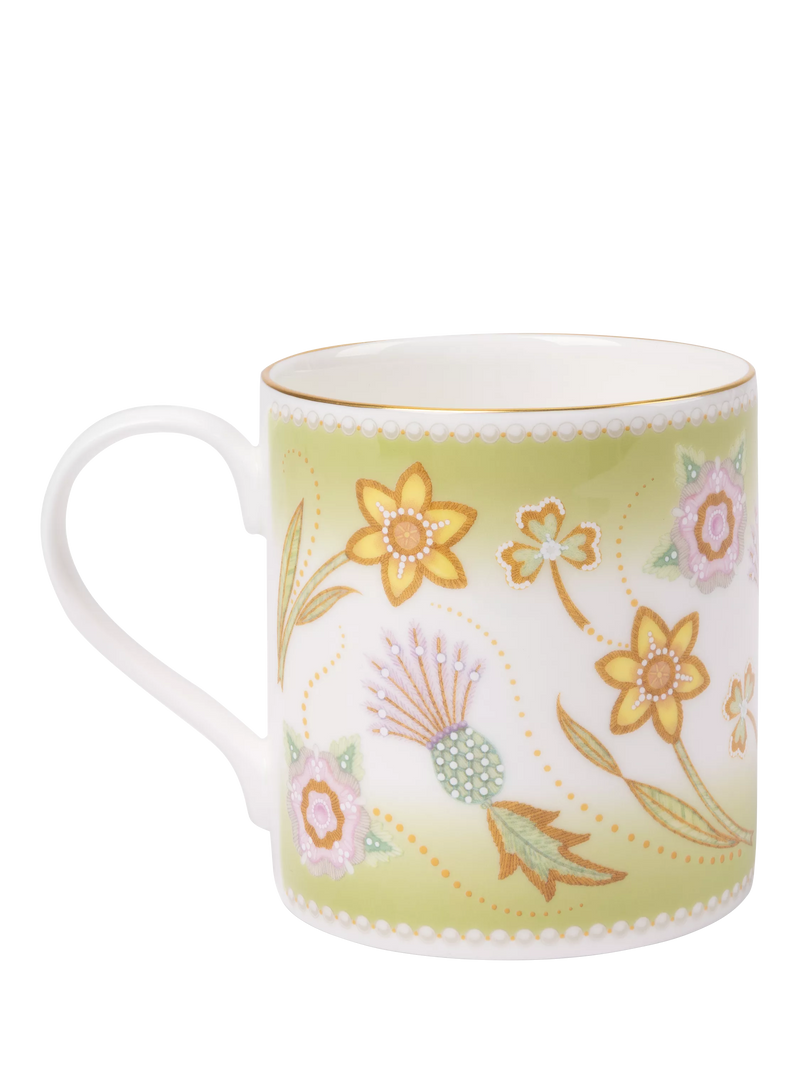Royal Collection fine bone china mug green 350ml, imported from the UK