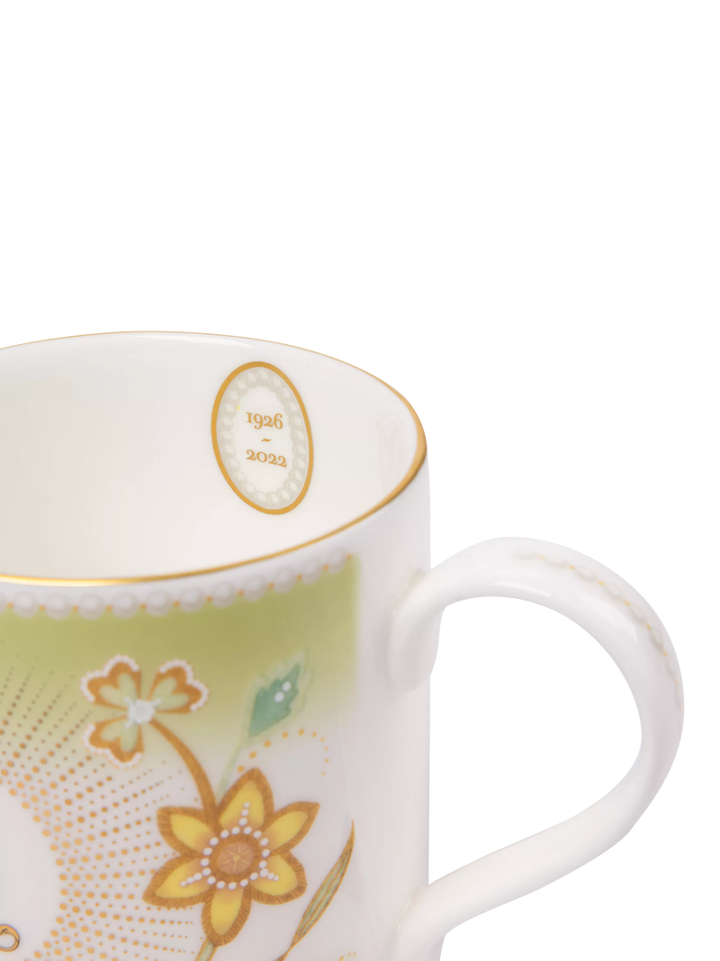 Royal Collection fine bone china mug green 350ml, imported from the UK