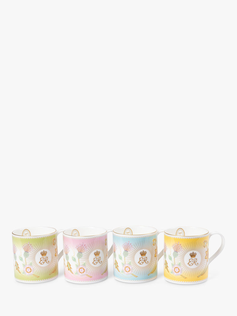 Royal Collection fine bone china mug green 350ml, imported from the UK