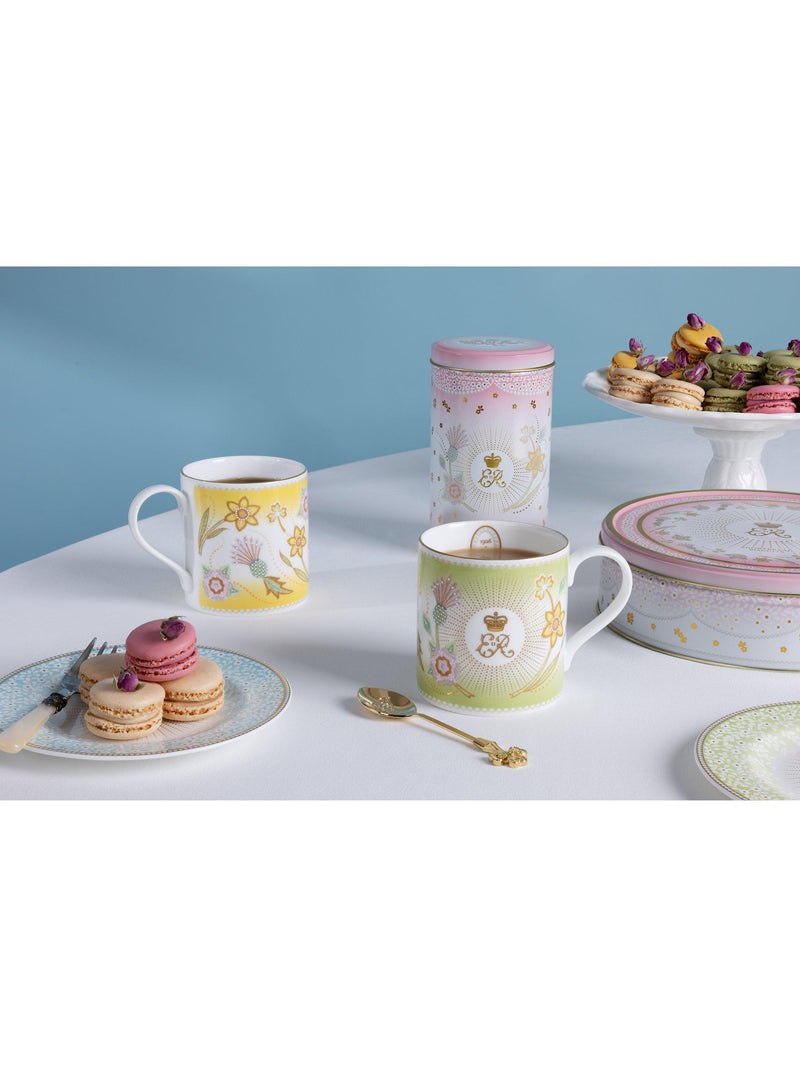 Royal Collection fine bone china mug green 350ml, imported from the UK