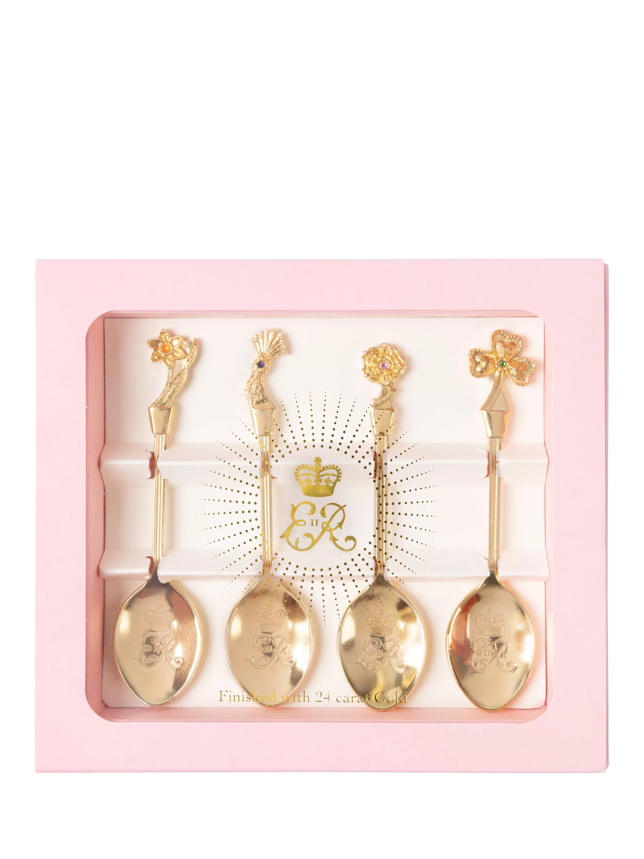 Royal Collection Queen Elizabeth II Centenary spoon set 4 teaspoons - British product