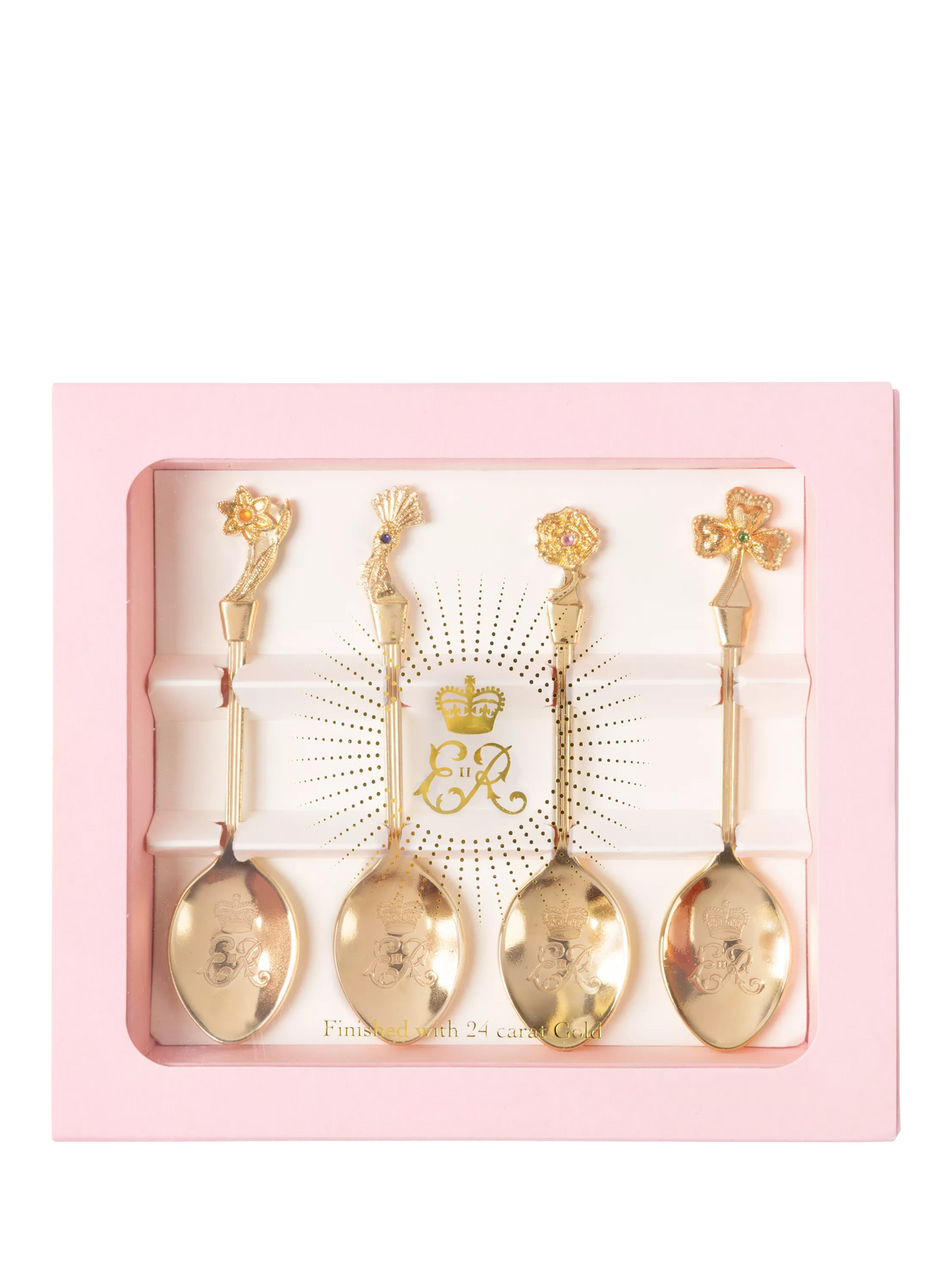 Royal Collection Queen Elizabeth II Centenary spoon set 4 teaspoons - British product