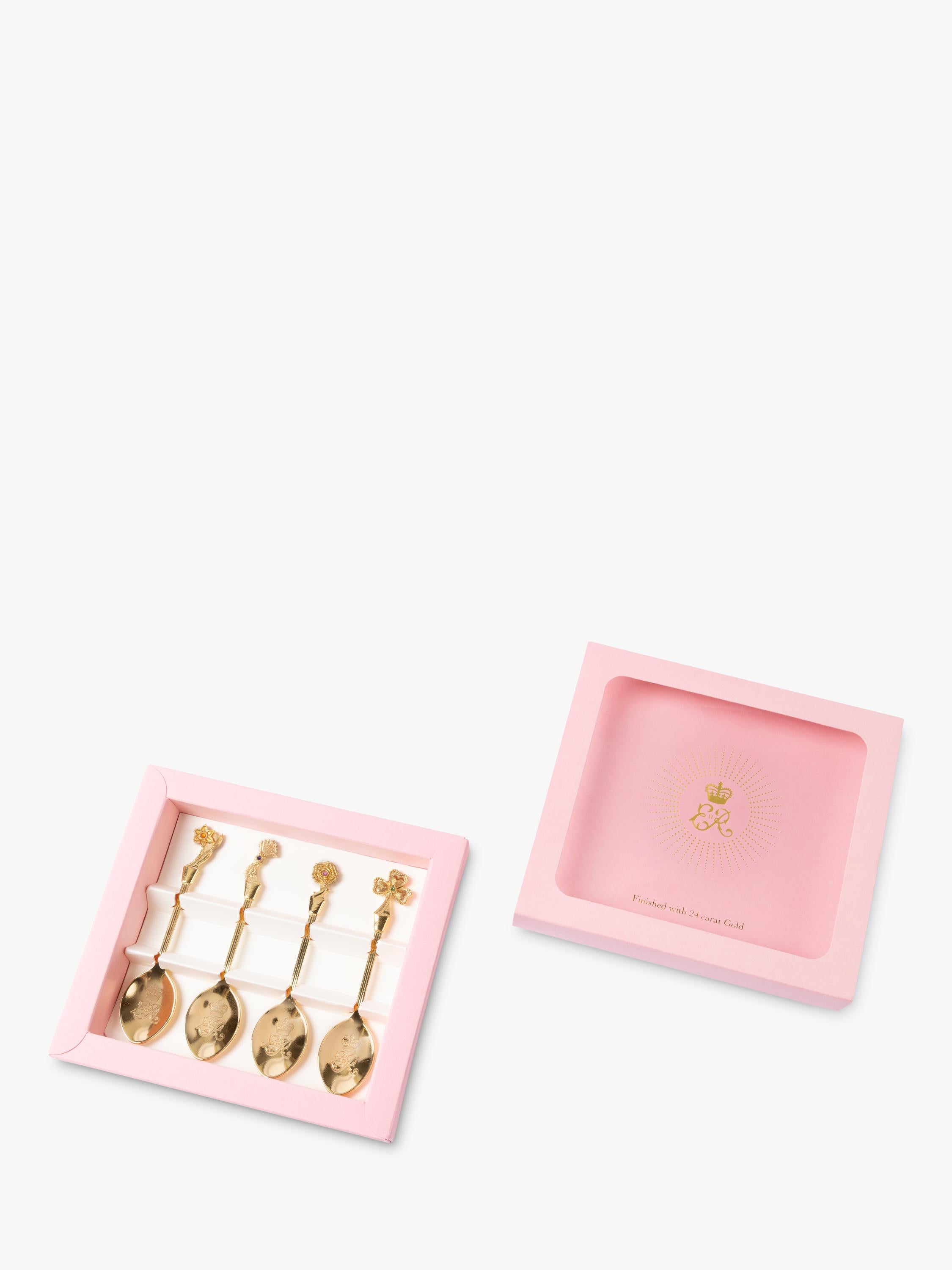 Royal Collection Queen Elizabeth II Centenary spoon set 4 teaspoons - British product