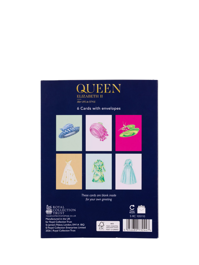 Royal Collection notecards pack of 6, imported from the UK