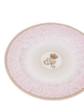 Royal Collection pink fine bone china side plate, imported from the UK