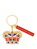 Royal Collection Buckingham Palace keyring with crown and Union Flag - British product