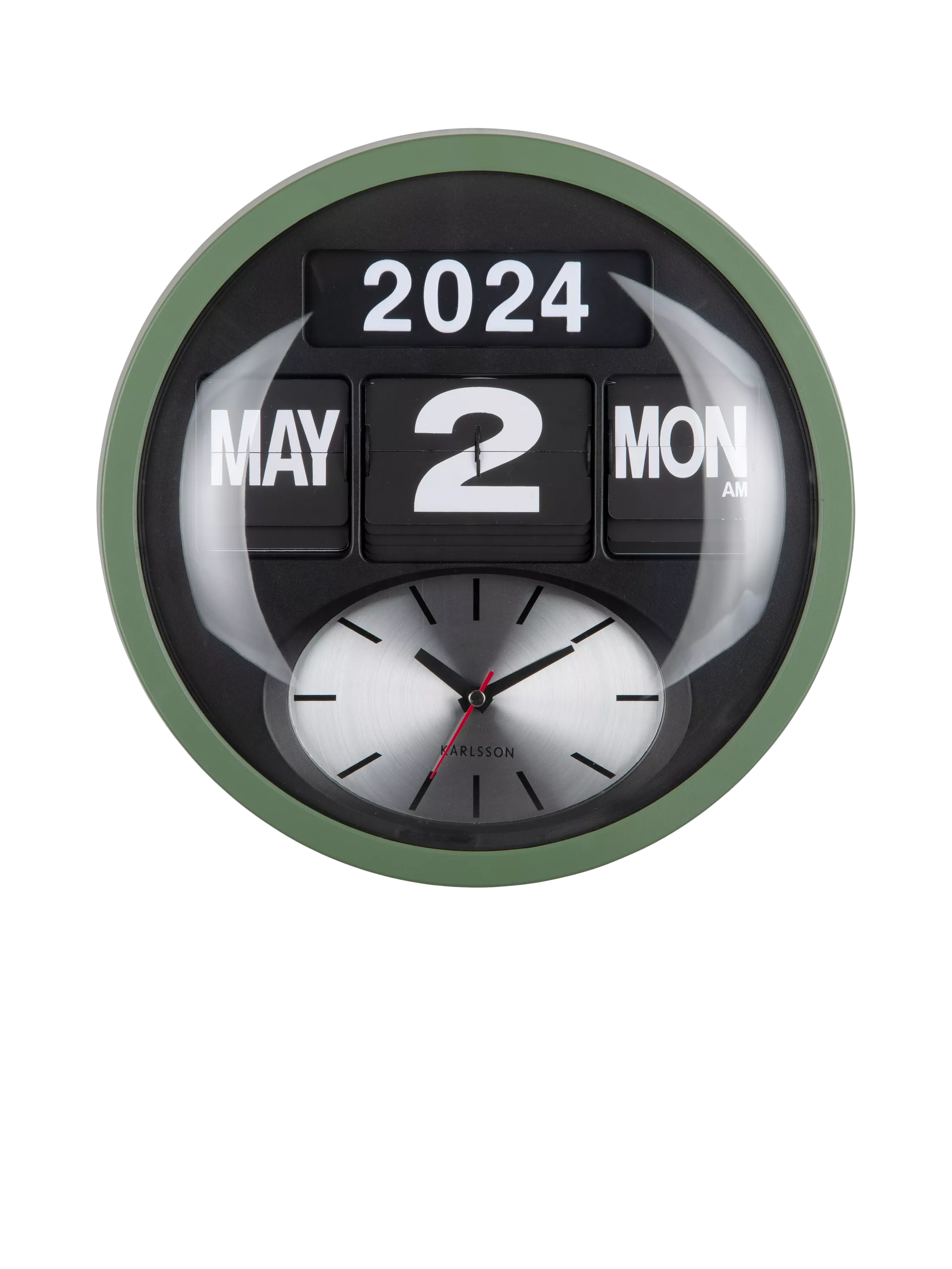 Karlsson Round Flip wall clock 32cm, imported from the UK