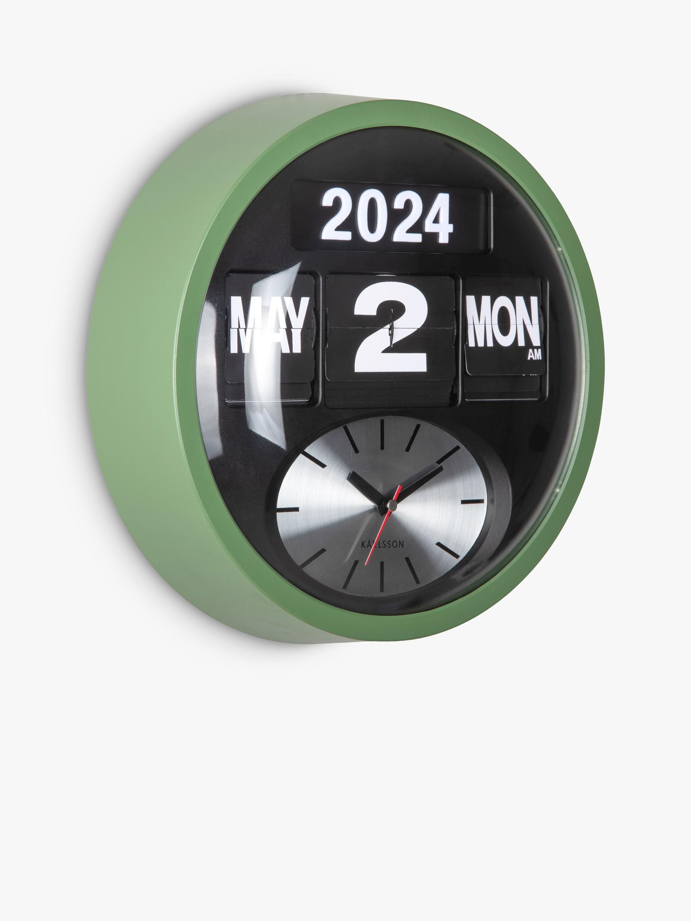 Karlsson Round Flip wall clock 32cm, imported from the UK