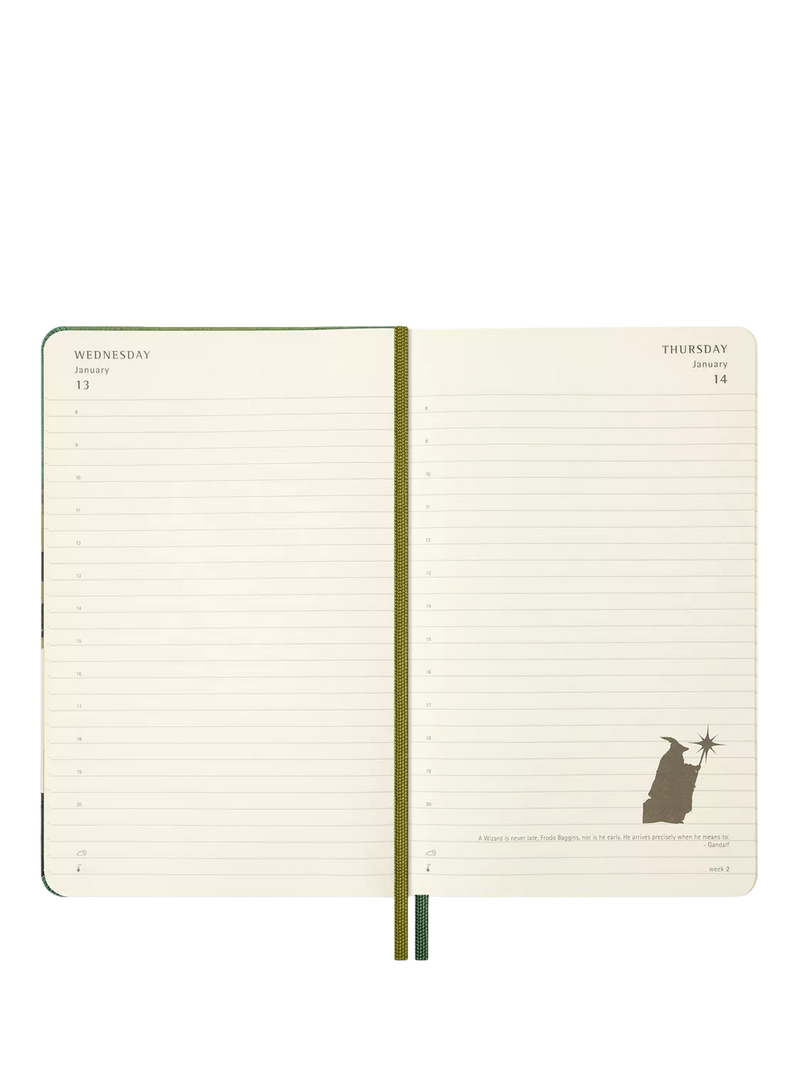 Moleskine large LOTR Merry & Pippin diary 2027, imported from the UK