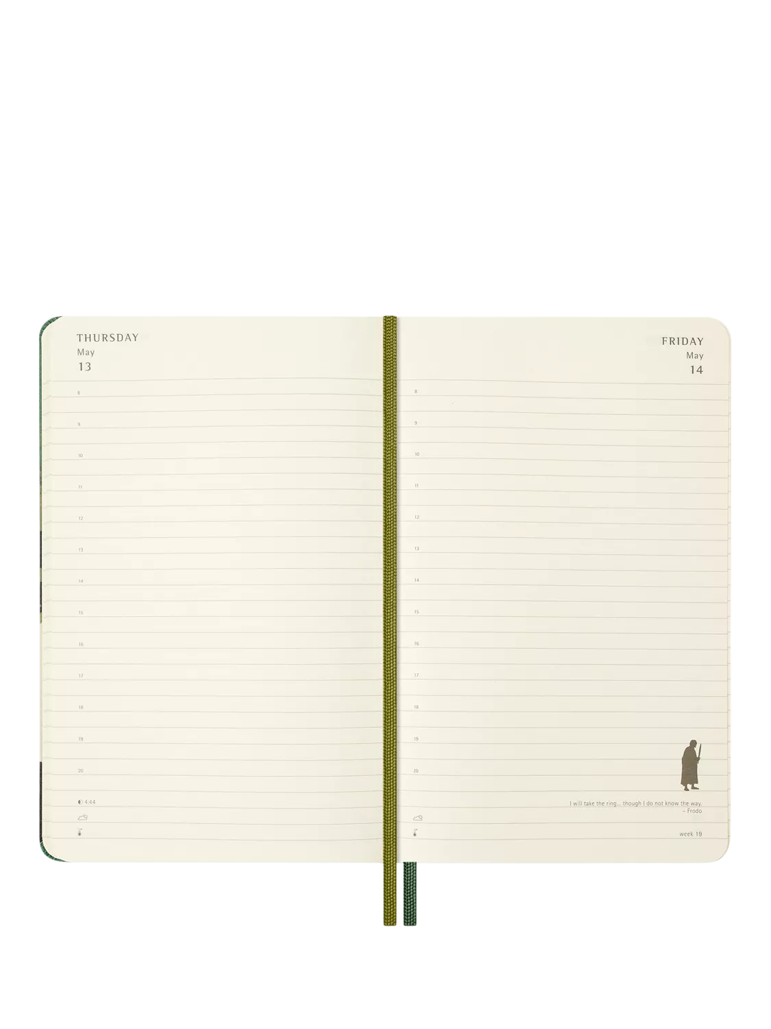 Moleskine large LOTR Merry & Pippin diary 2027, imported from the UK
