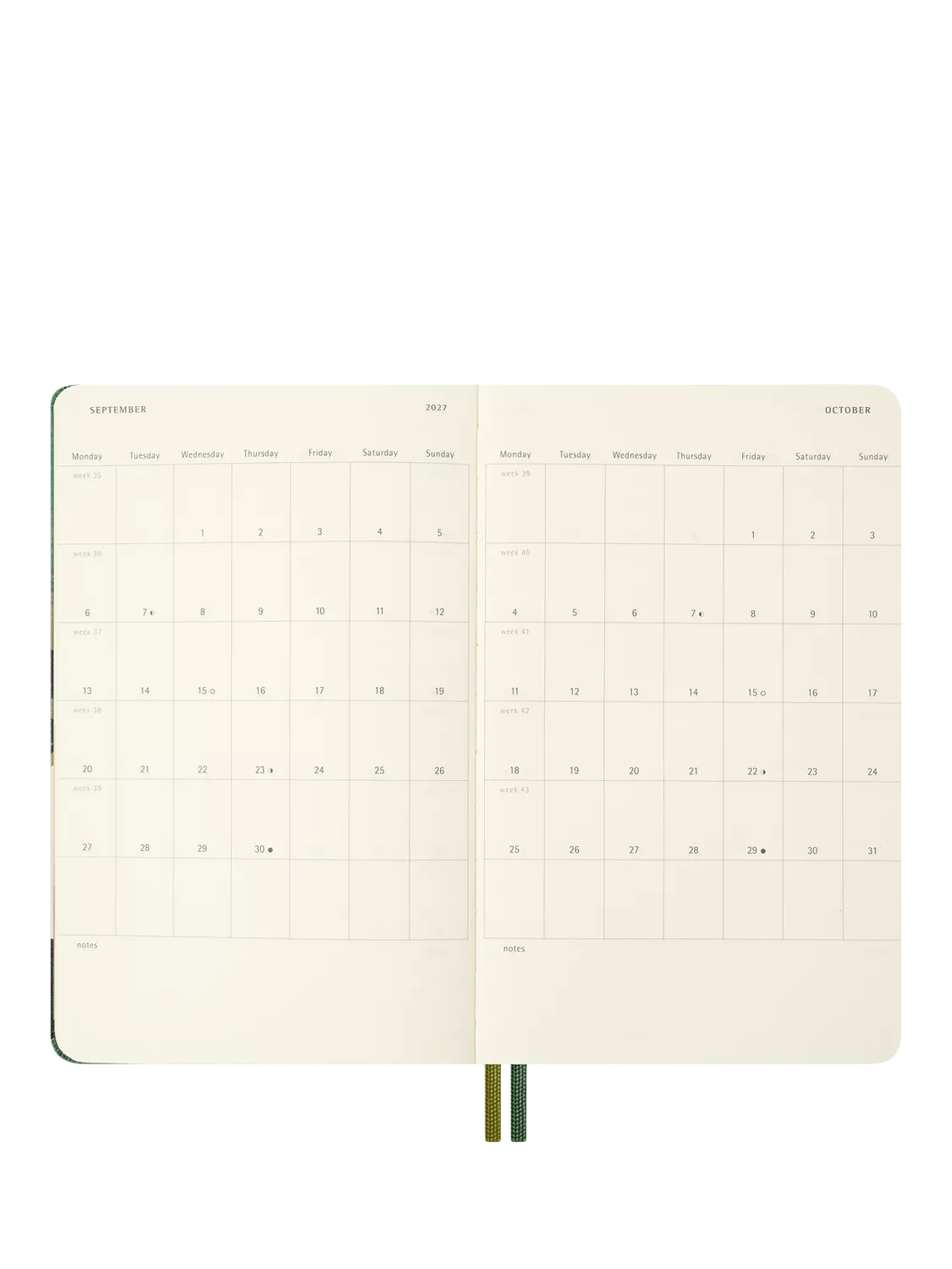 Moleskine large LOTR Merry & Pippin diary 2027, imported from the UK