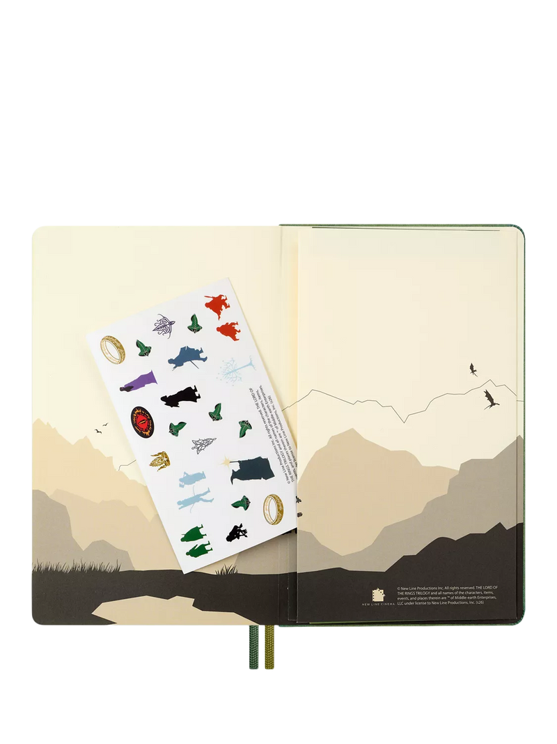 Moleskine large LOTR Merry & Pippin diary 2027, imported from the UK