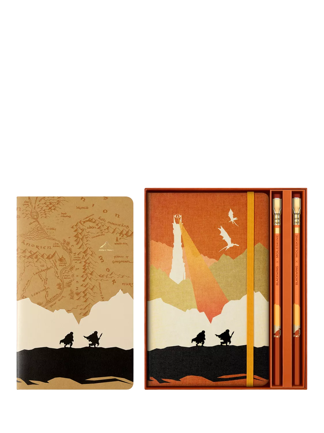 Moleskine Lord of the Rings notebook set with pencils in gift box, UK version