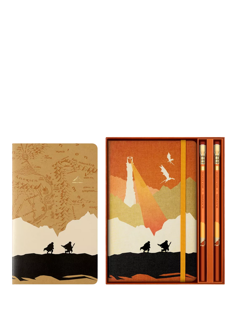 Moleskine Lord of the Rings notebook set with pencils in gift box, UK version