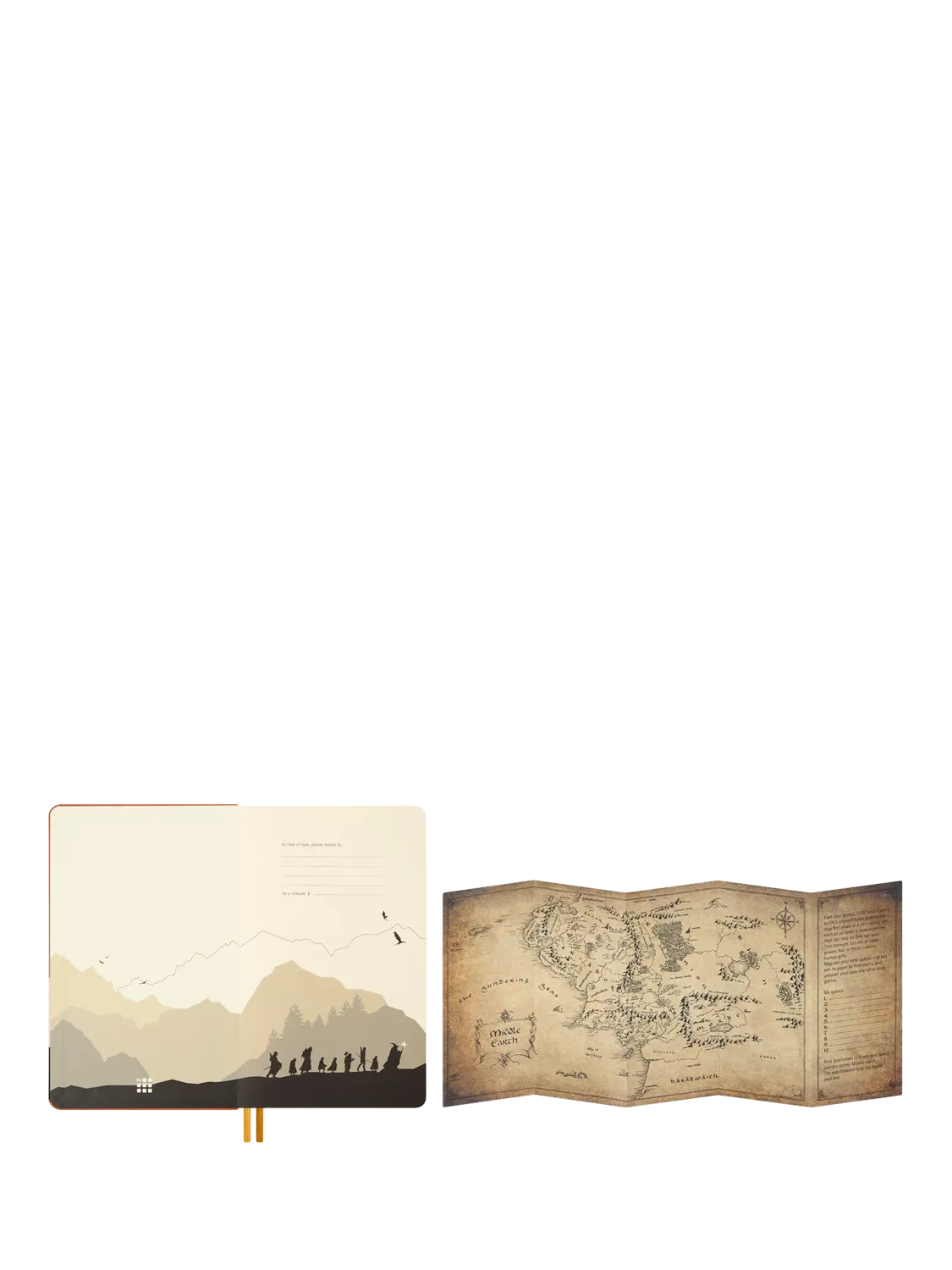 Moleskine large LOTR Frodo & Sam notebook (British brand)