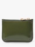 Aspinal of London Small Ella Leather Pouch in moss green, UK version