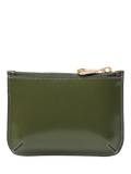 Aspinal of London Small Ella Leather Pouch in moss green, UK version