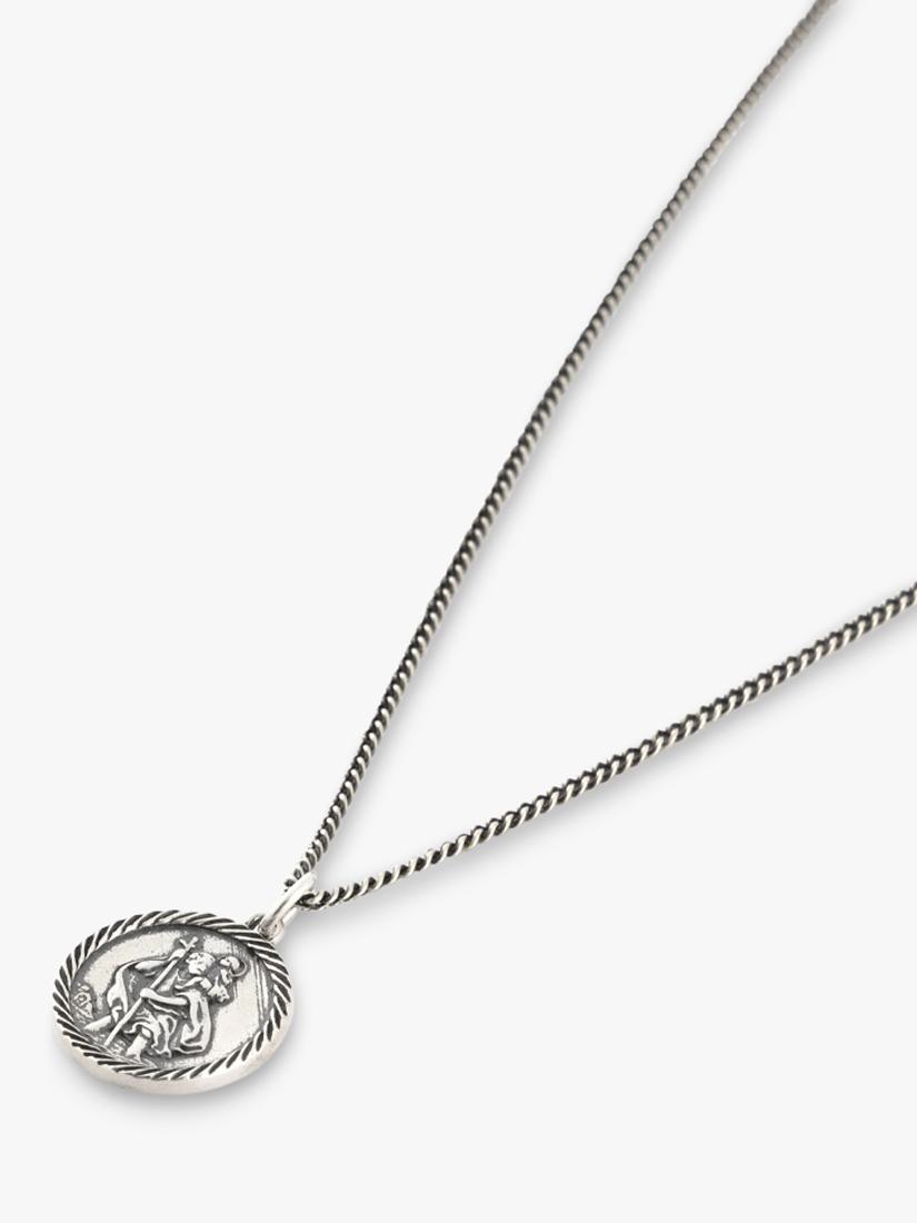 Serge DeNimes St Christopher necklace sterling silver (British brand)