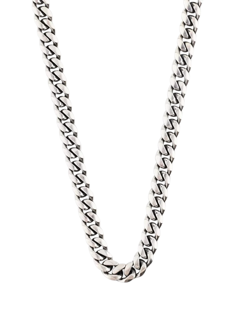 Serge DeNimes 5mm sterling silver curb chain necklace - British product