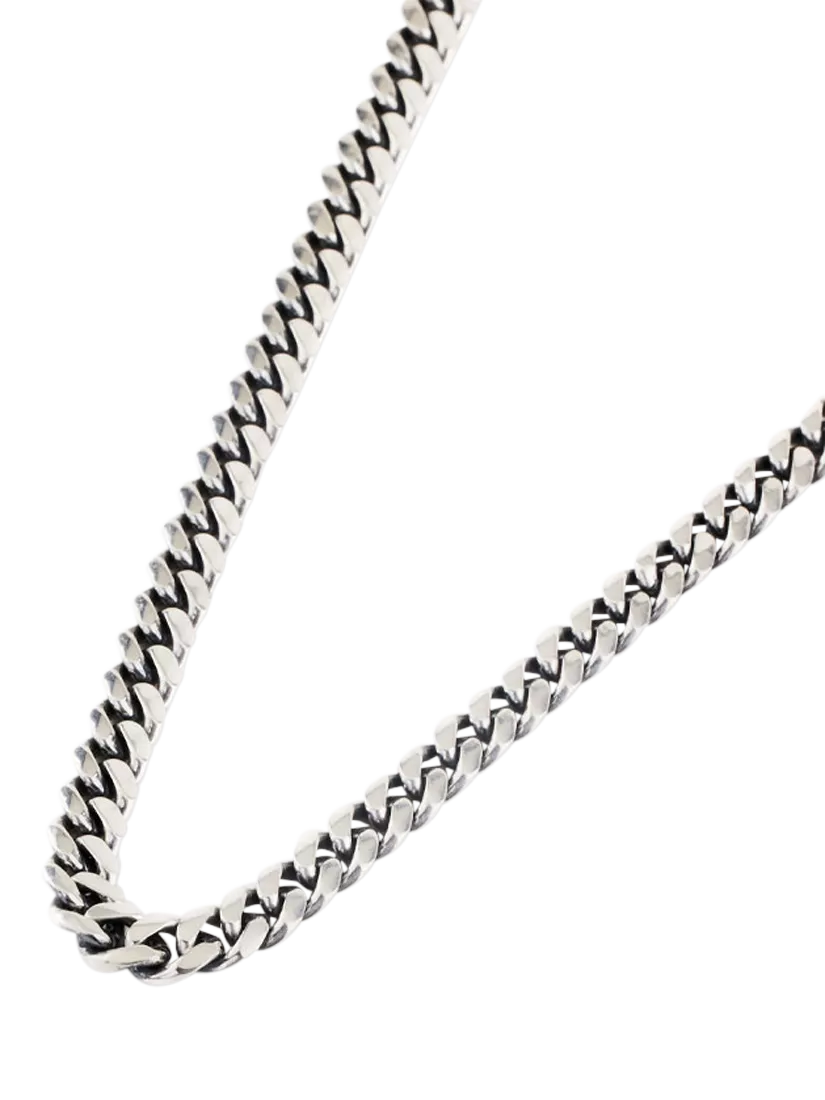 Serge DeNimes 5mm sterling silver curb chain necklace - British product