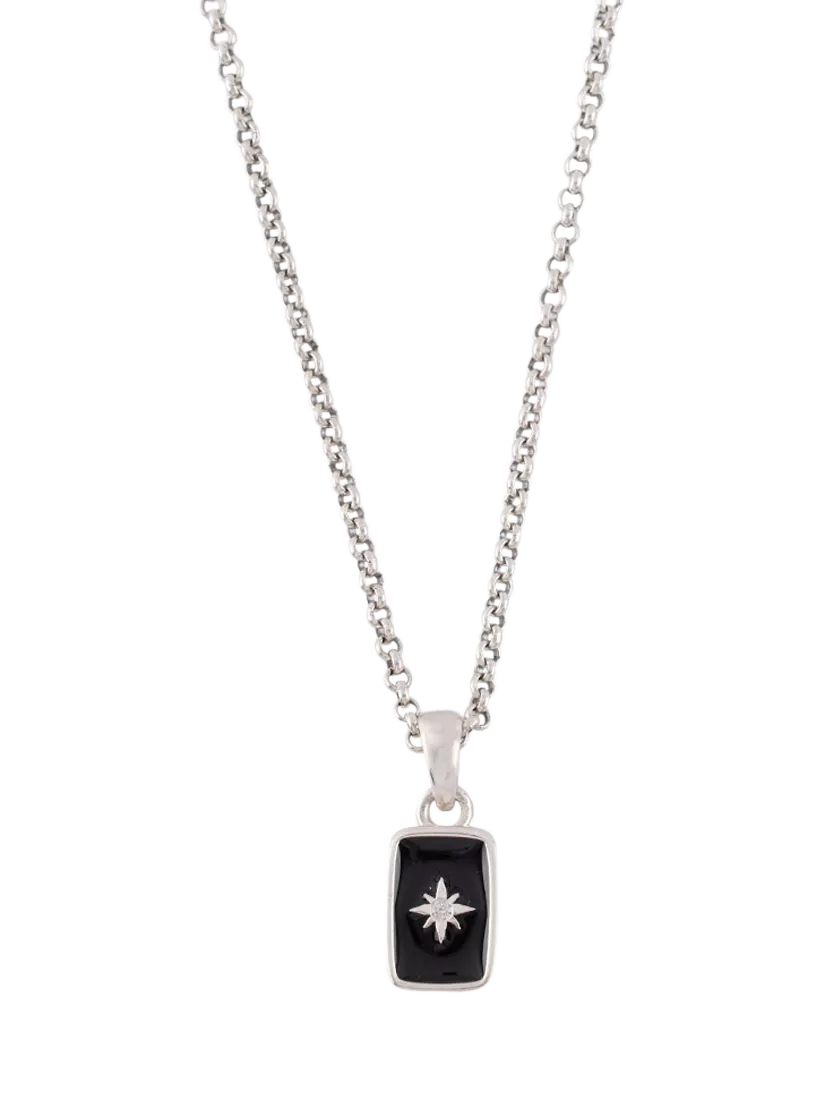 Serge DeNimes Abyssal necklace sterling silver enamel pendant, UK version