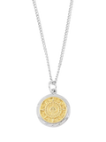 Serge DeNimes compass necklace mixed metal 925 sterling silver, imported from the UK