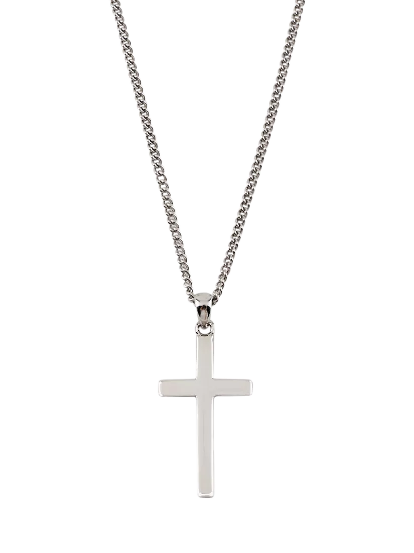 Serge DeNimes cross necklace silver 46-52cm, UK version