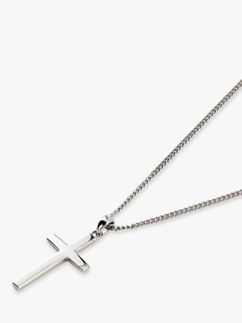 Serge DeNimes cross necklace silver 46-52cm, UK version