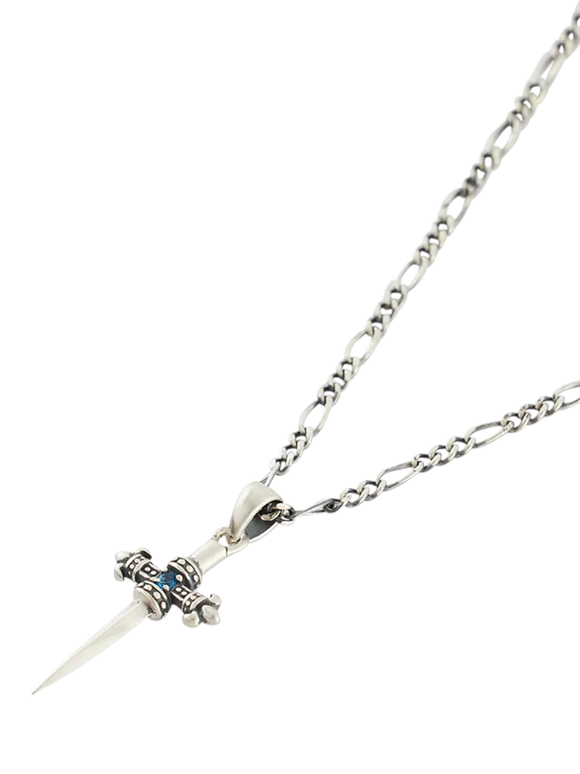 Serge DeNimes sterling silver sword pendant necklace, imported from the UK