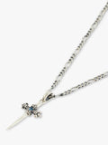 Serge DeNimes sterling silver sword pendant necklace, imported from the UK