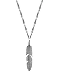 Serge DeNimes sterling silver feather pendant necklace - British product