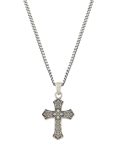 John Lewis Serge DeNimes Sterling Silver Gothic Cross Necklace- Buy online at McGrocer