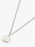 Serge DeNimes sterling silver minimal hallmark necklace, UK version