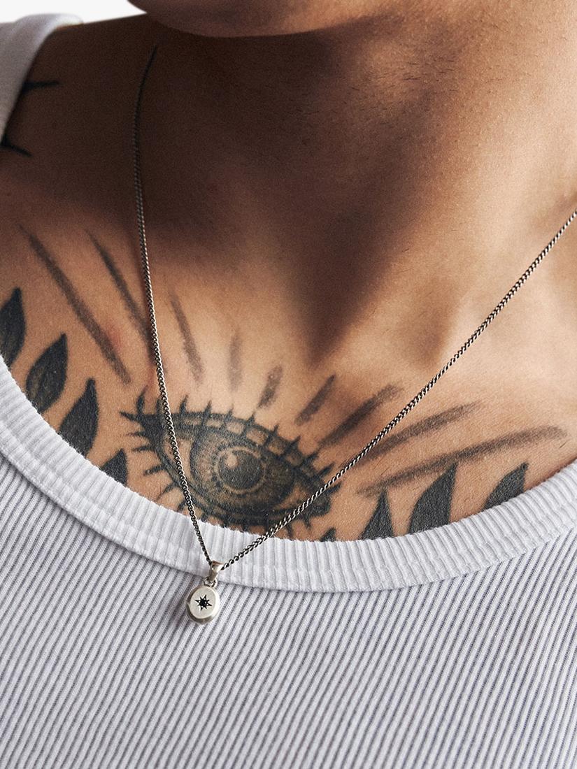 Serge DeNimes Polaris sterling silver pendant necklace, imported from the UK