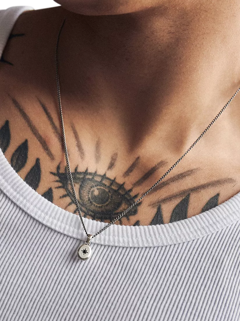 Serge DeNimes Polaris sterling silver pendant necklace, imported from the UK