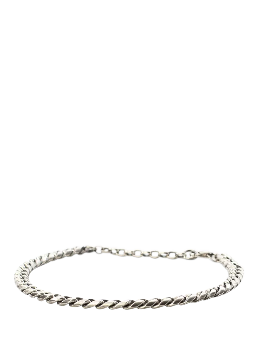 Serge DeNimes sterling silver 5mm curb bracelet (British brand)