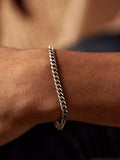 Serge DeNimes sterling silver 5mm curb bracelet (British brand)
