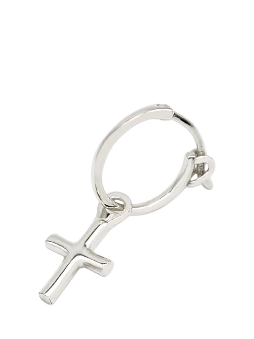 Serge DeNimes sterling silver cross drop earring (British brand)