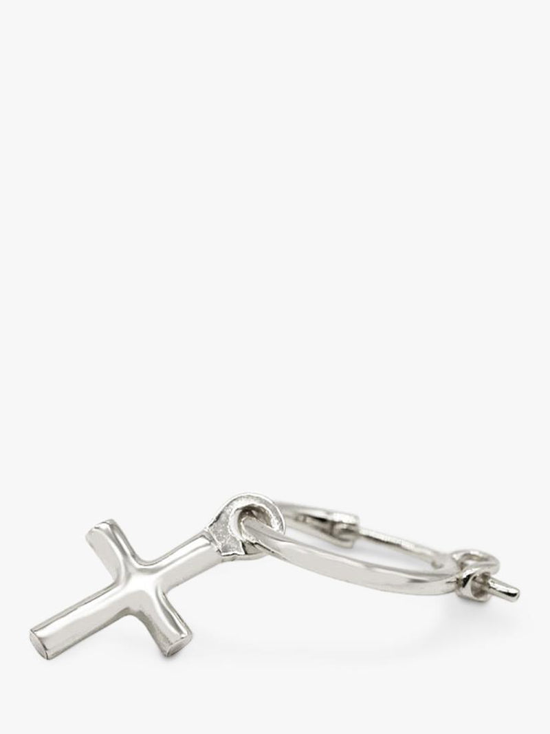 Serge DeNimes sterling silver cross drop earring (British brand)