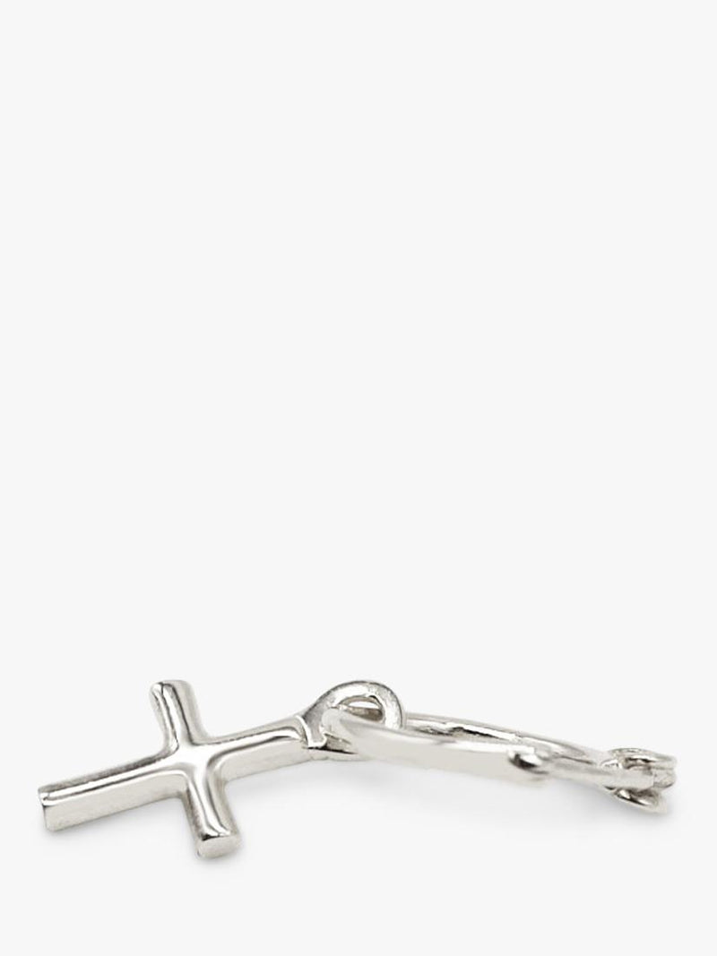 Serge DeNimes sterling silver cross drop earring (British brand)