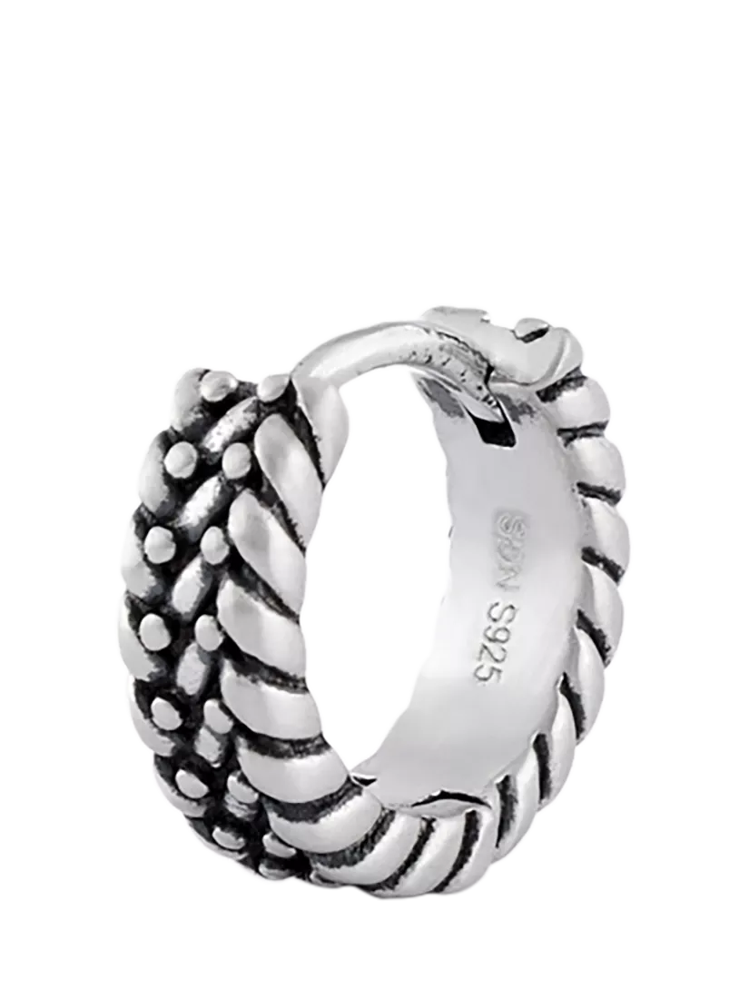Serge DeNimes sterling silver guard hoop earring, UK version