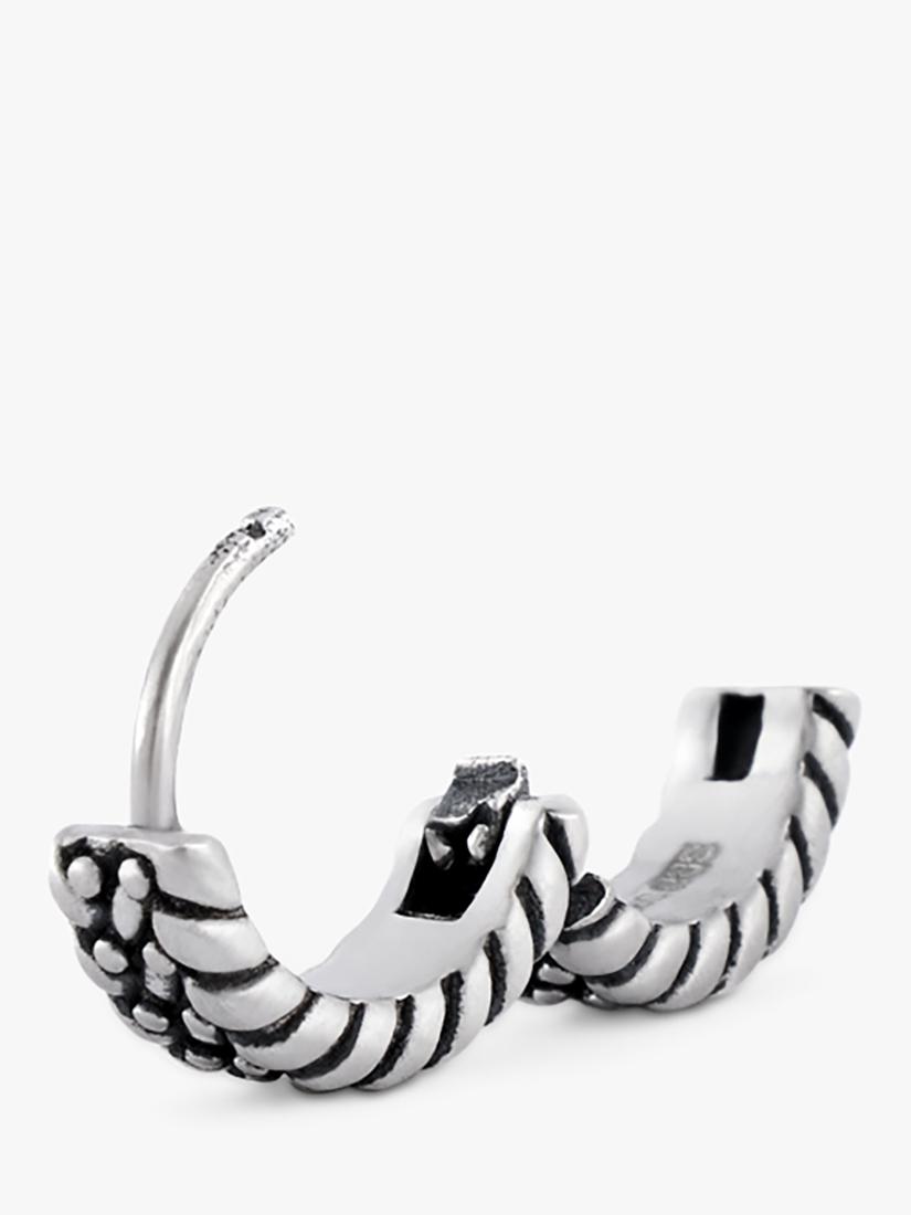 Serge DeNimes sterling silver guard hoop earring, UK version