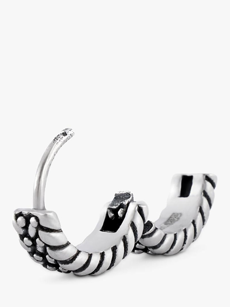 Serge DeNimes sterling silver guard hoop earring, UK version