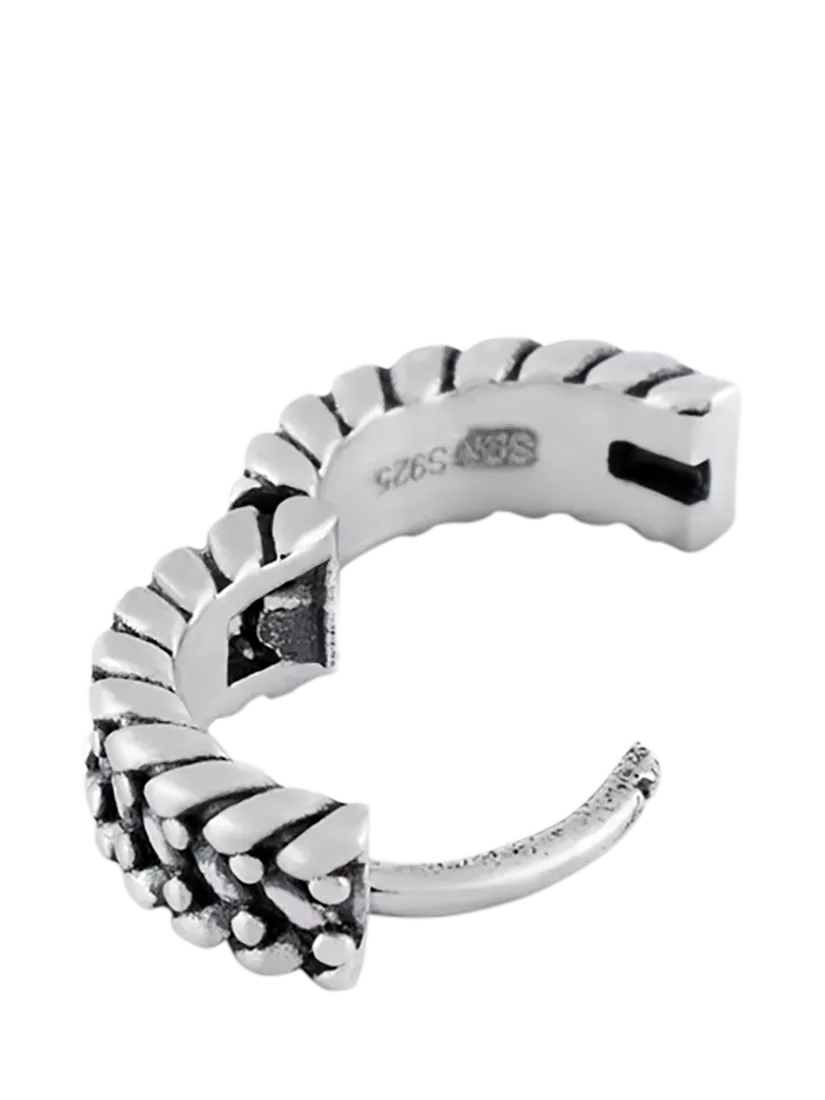 Serge DeNimes sterling silver guard hoop earring, UK version