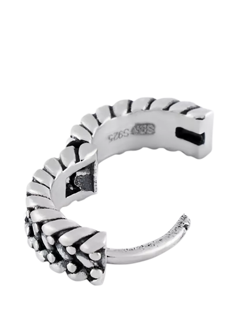 Serge DeNimes sterling silver guard hoop earring, UK version