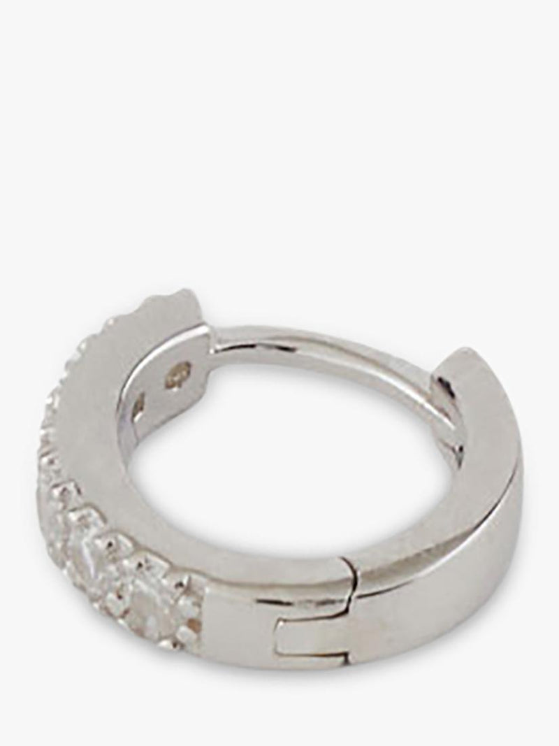 Serge DeNimes sterling silver cubic zirconia hoop earring - British product