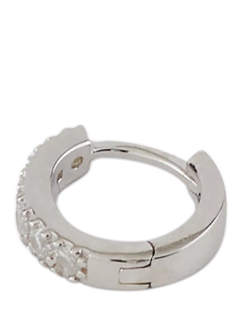 Serge DeNimes sterling silver cubic zirconia hoop earring - British product