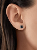 THOMAS SABO square onyx stud earrings silver black, imported from the UK